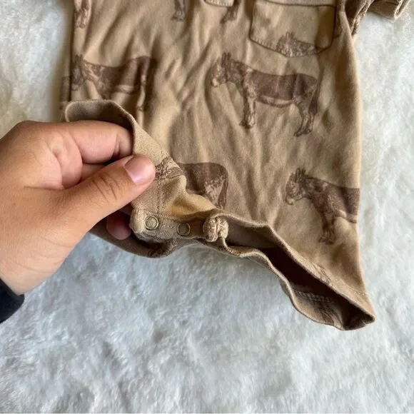 Kate Quinn Short Sleeve Vintage Collar Shortie Donkey 0-3 Months - Picture 5 of 7